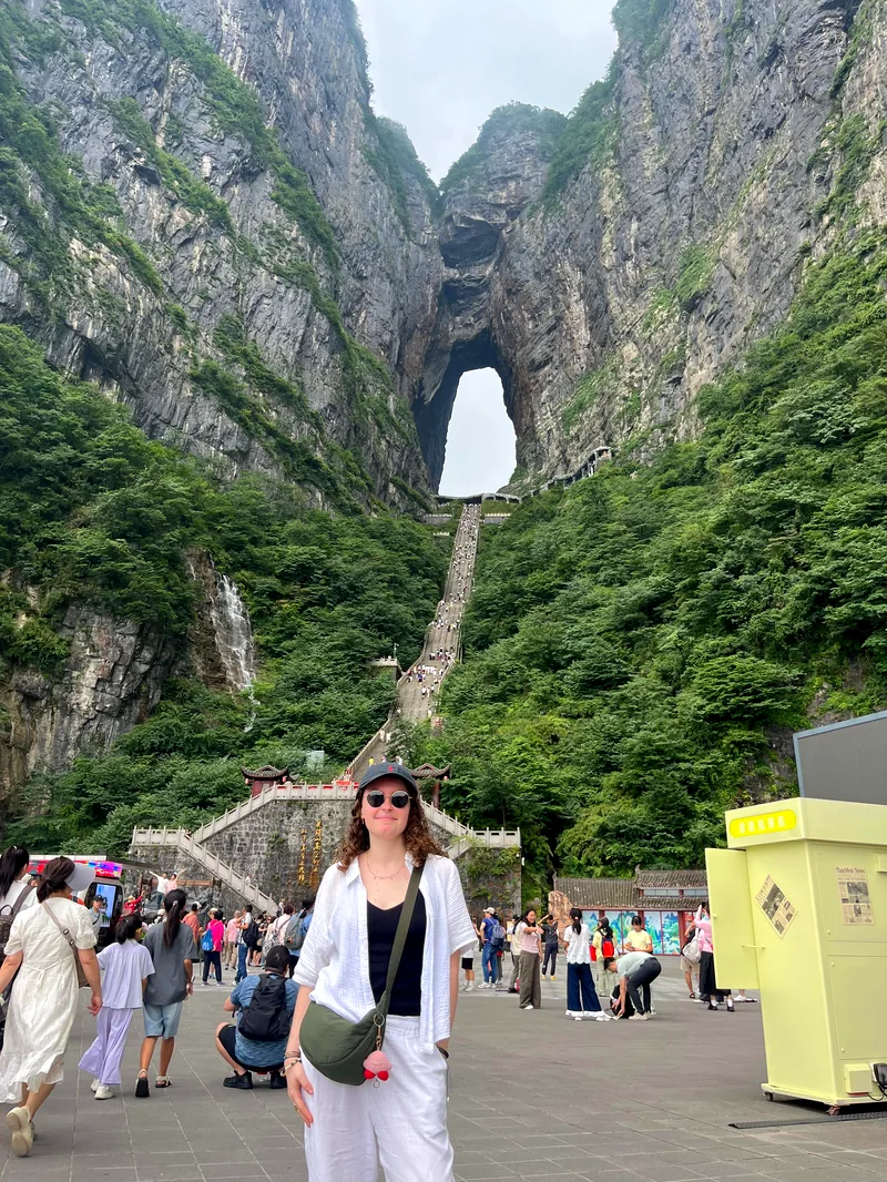 L'arche naturelle de la Porte du Ciel, au mont Tianmen, près de Zhangjiajie